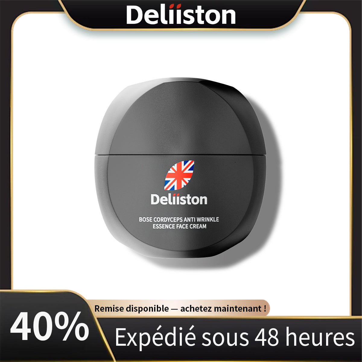 Crème anti-rides Deliiston au Cordyceps